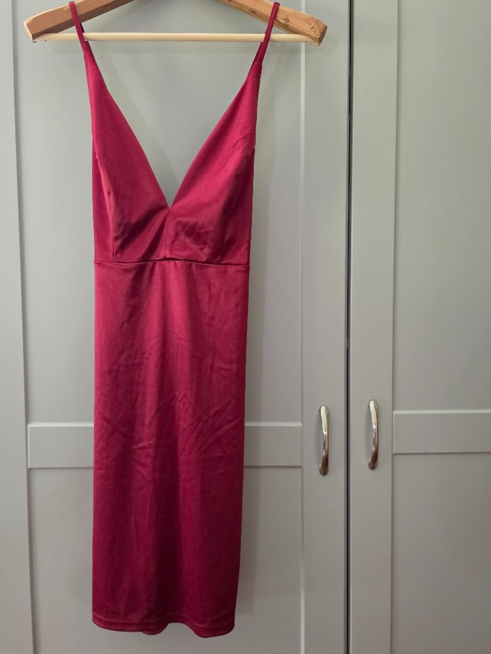 Racerback maroon dress
